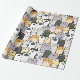 Papel De Presente Gatos e Mais Gatos