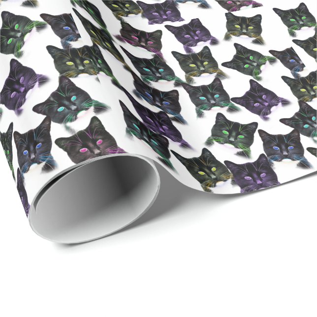 Papel De Presente Gatos legal (Ponta do rolo)