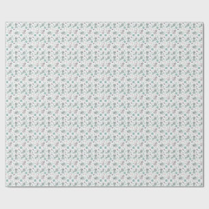 Papel De Presente Gatos Traviesos, Linha e Peixes - Padrão de Gato F