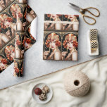Papel De Presente Gatss de excelente para raparigas da década de 192<br><div class="desc">Uma bela Flapper com cabelo vermelho está vestindo um cinzeiro de ouro falso que está fora do ombro, banda larga e longos brincos de ouro falso que parecem brilhar e brilhar contra o fundo preto. Ela está vestindo um olho preto grosso e um batom vermelho escuro que faz sua pele...</div>
