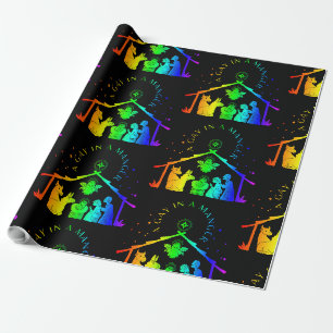 Papel De Presente gay manger lgbtq natal engraçado