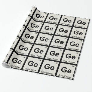 Papel De Presente Ge - Química do Queijo de Cabra Símbolo da Tabela 