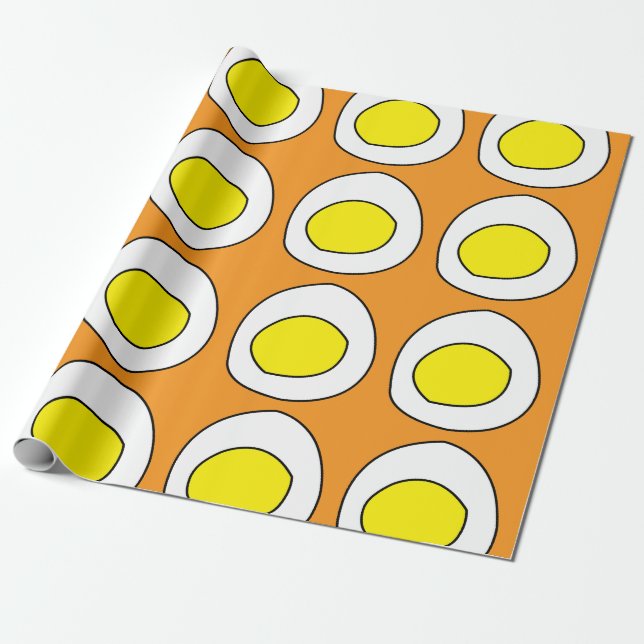 Papel De Presente Gemas de Ovos (Desenrolado)