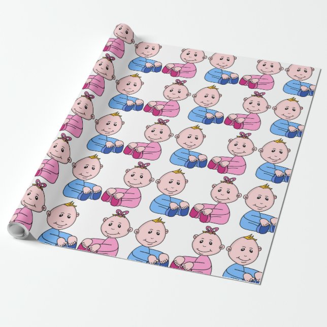 PAPEL DE PRESENTE GÊMEOS (Desenrolado)