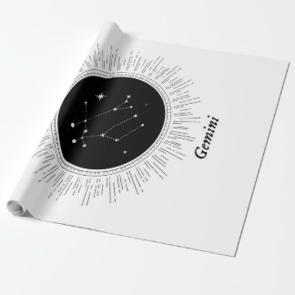 Papel De Presente Gemini Zodiac Sinaliza Canvas | Presentes de Excel