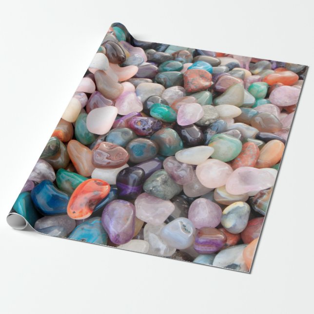 Papel De Presente Gemstone geology mineral caro (Desenrolado)