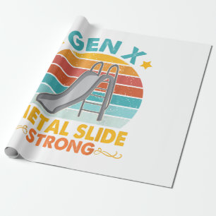 Papel De Presente Gen Funny X Generation Sarcasm Gen X Metal Slide A