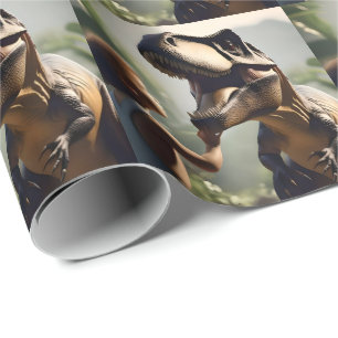 Papel De Presente Gentil Giant: O amável T-Rex que ama um Pat