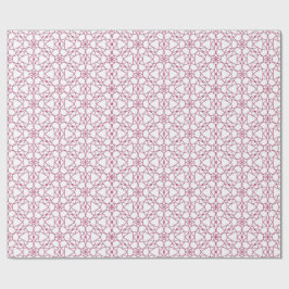Papel De Presente Geometria de Mandala Rosa