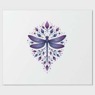 Papel De Presente Geometria Fractal de Meditação Espiritual Yoga Lib