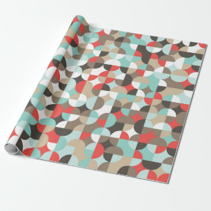 Papel De Presente Geometric pattern. Mosaic colorful background of g