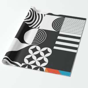 Papel De Presente Geométrico moderno em estilo escandinavo