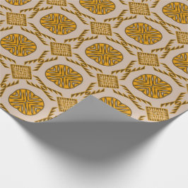 Papel De Presente Geométrico tribal africano étnico