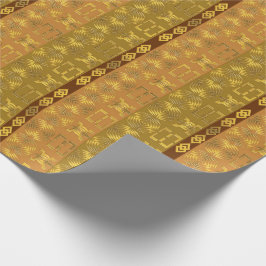 Papel De Presente Geométrico tribal africano étnico