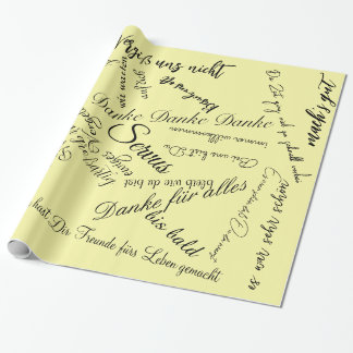 Papel De Presente Geschenkpapier Danke zum Abschied