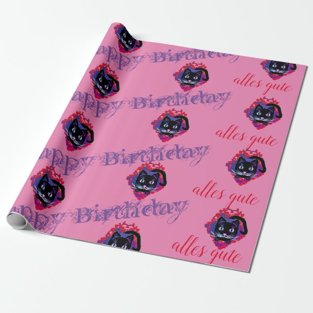 Papel De Presente Geschenkpapier  Geburtstag (Desenrolado)
