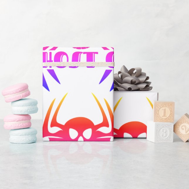 Papel De Presente Ghost Go Spooky Season (Chá de bebê)