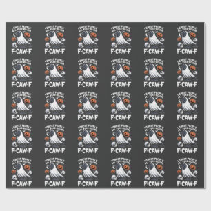 Papel De Presente Ghost Pessoas O Ano Todo Em Torno De F-Caw-F Hallo