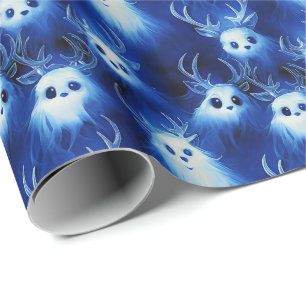 Papel De Presente Ghost Reindeer - Um Papel De Moldagem Gothmas Spoo