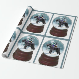 Papel De Presente Giant Schnauzer Natal