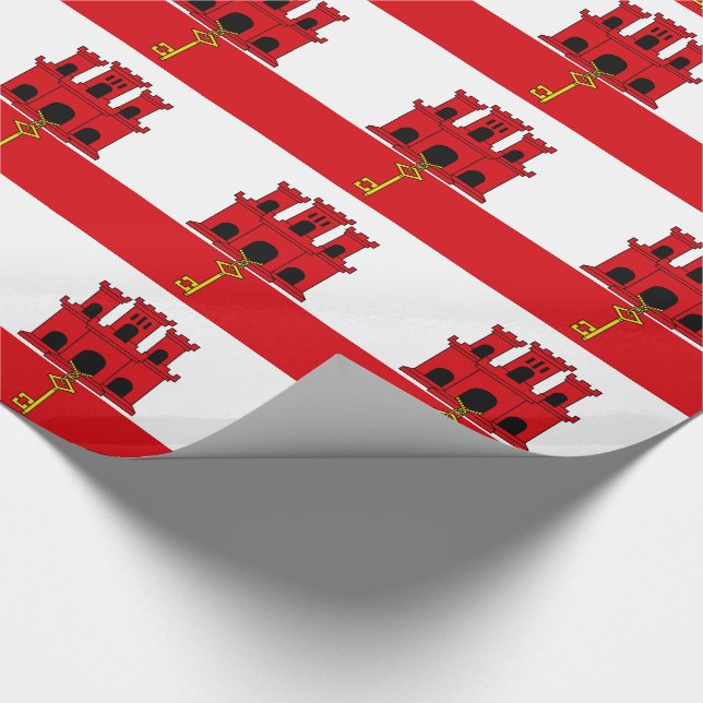 Papel De Presente Gibraltar Flag (Ponta)