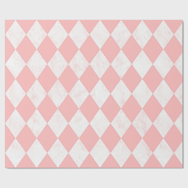 Papel De Presente Gif de padrão contínuo de diamante harlequim paste (Aberto)