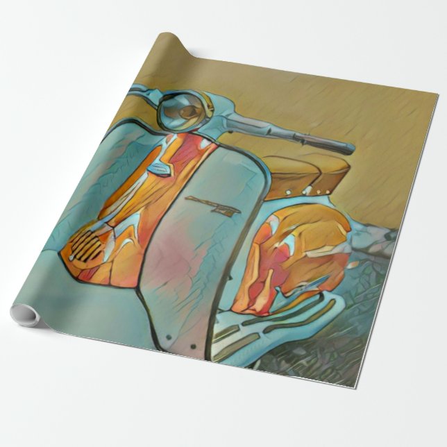 Papel De Presente Gift for biker (Desenrolado)
