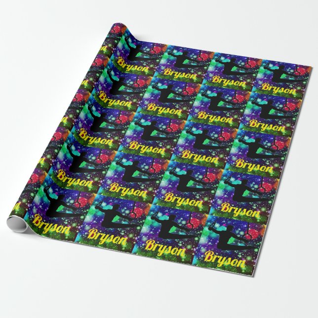 Papel De Presente Ginástica artística masculina Argolas   (Desenrolado)