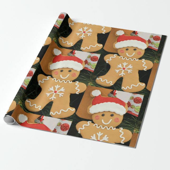 Papel De Presente Ginger Bread Man (Desenrolado)