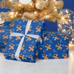 Papel De Presente Ginger Cookie Engraçado Feliz Natal Espanhol