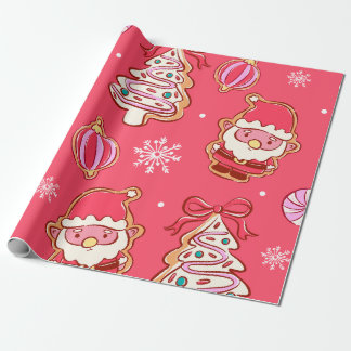 Papel De Presente Gingerbread Christmas Treats
