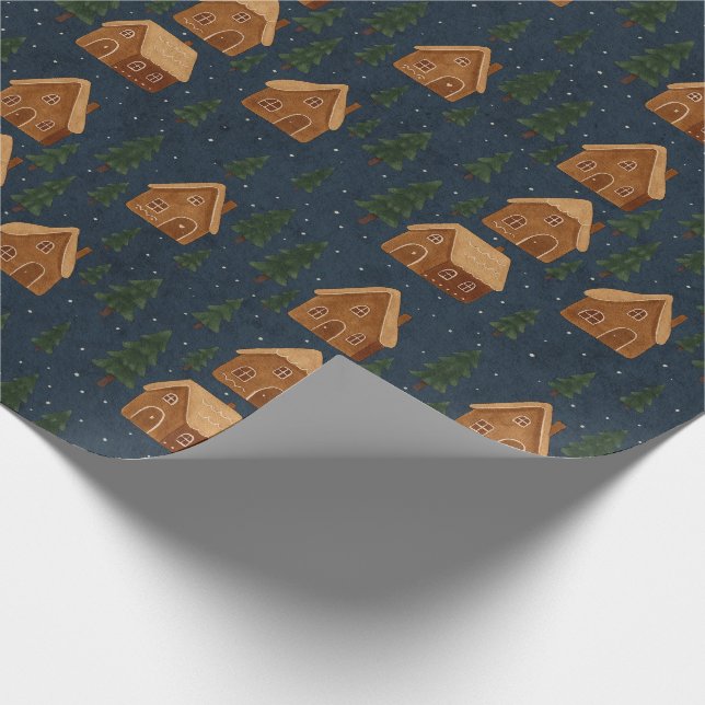 Papel De Presente Gingerbread Village Wrapping Paper (Ponta)