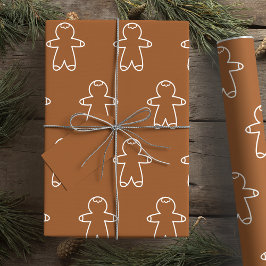Papel De Presente Gingercake Man Dark Brown 965324