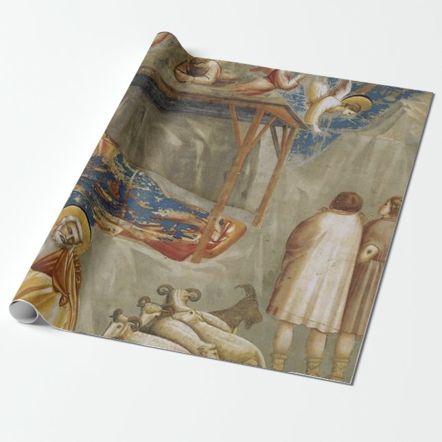 Papel De Presente Giotto di Bondone O Nascimento Coleção de Belas Ar (Desenrolado)
