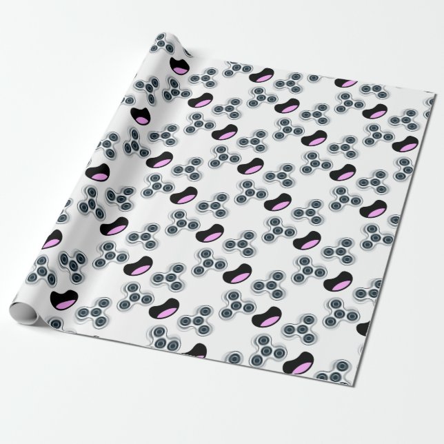 Papel De Presente Girador feliz da inquietação (Desenrolado)
