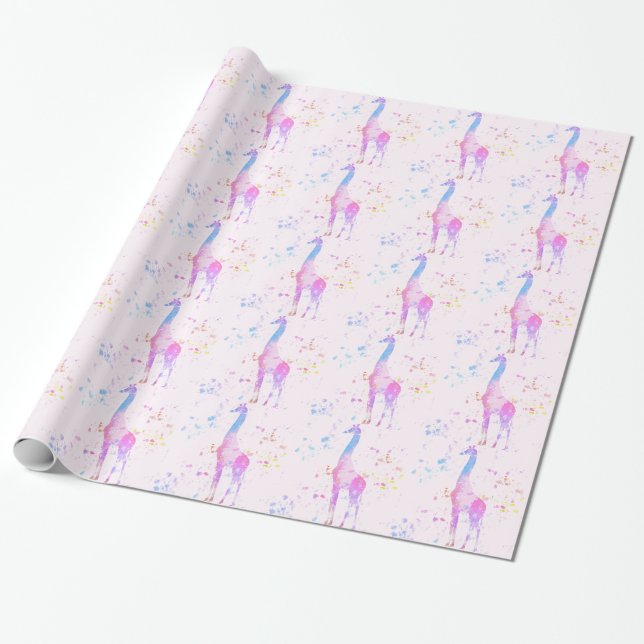Papel De Presente Girafa (Desenrolado)