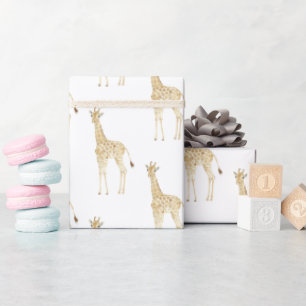 Papel De Presente Girafas