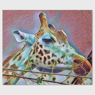 PAPEL DE PRESENTE GIRAFFE