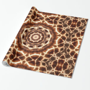 Papel De Presente Giraffe Pattern_