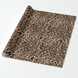 Papel De Presente Giraffe Skin Pattern