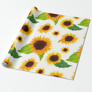 Papel De Presente Girassóis