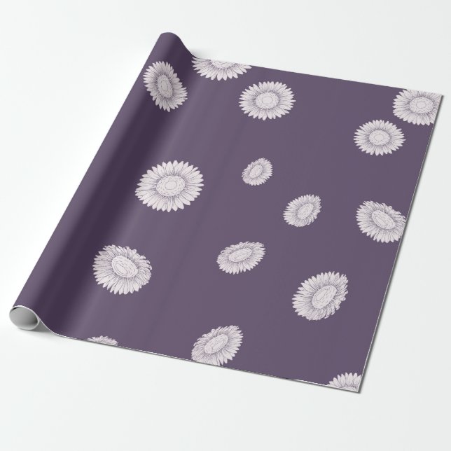 Papel De Presente Girassóis (Desenrolado)