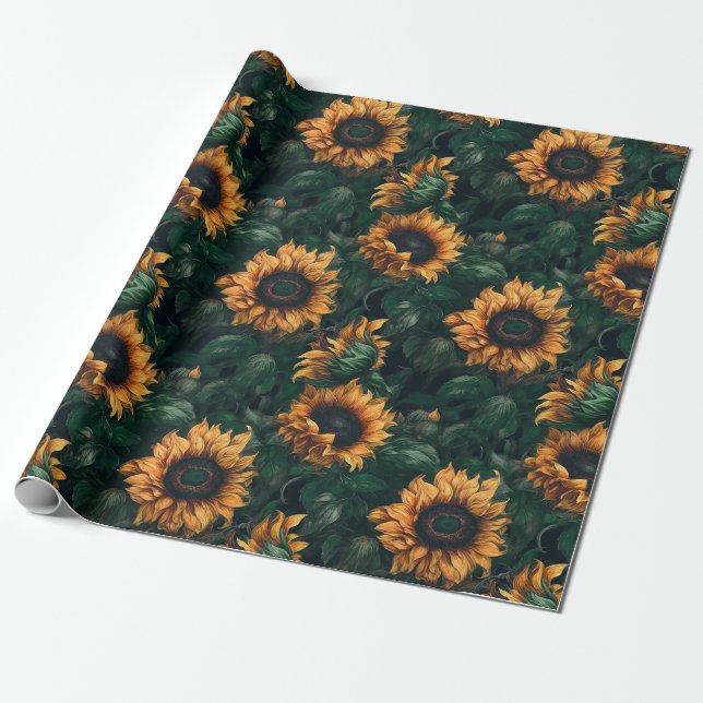 Papel De Presente Girassol (Lush) (Desenrolado)