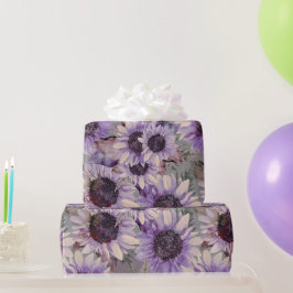 Papel De Presente Girassol Malva