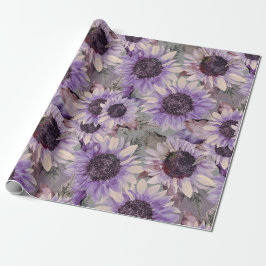 Papel De Presente Girassol Malva