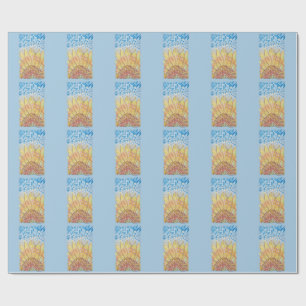 Papel De Presente Girassol Radiant Bloom