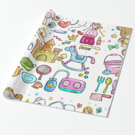 Papel De Presente Girlie Things Wraping Paper