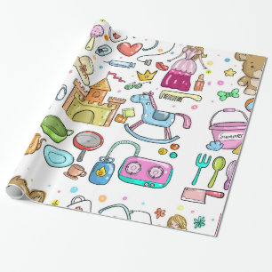 Papel De Presente Girlie Things Wraping Paper