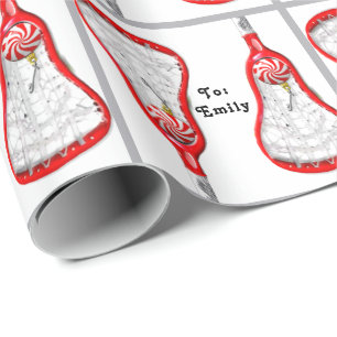 Papel De Presente Girls Lacrosse Holiday Gift