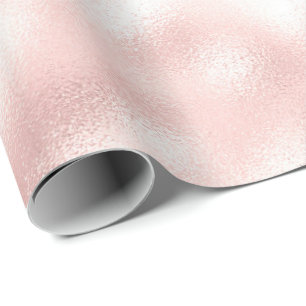 Papel De Presente Girly Glam Blush Pink